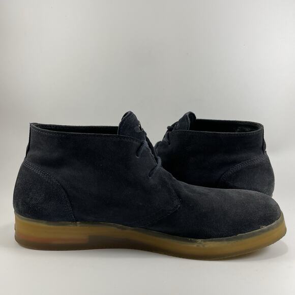 Diesel Sandman Chukka Boots Mens Size 45, US Size 11.5 Baby Blue Suede Lace Up - Picture 5 of 11